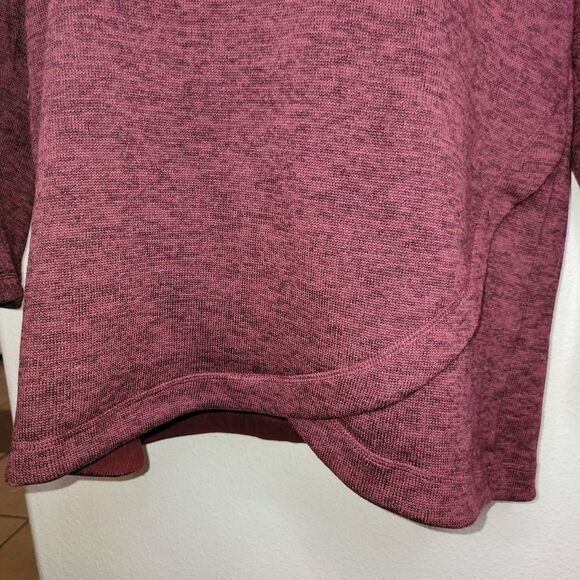 Lands' End cranberry cowl neck pullover sweatshirt XL (18) - Picture 3 of 5